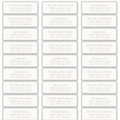 OASIS Taupe Guest Address Labels (Voorkant)