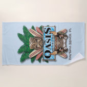 Oasis Tiki Bar en grill Beach Towel Strandlaken (Voorkant)