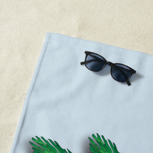 Oasis Tiki Bar en grill Beach Towel Strandlaken (In situ)