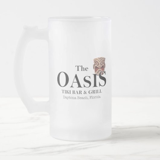 Oasis Tiki Bar en grill Beer Mok (voorgekletst) (Links)