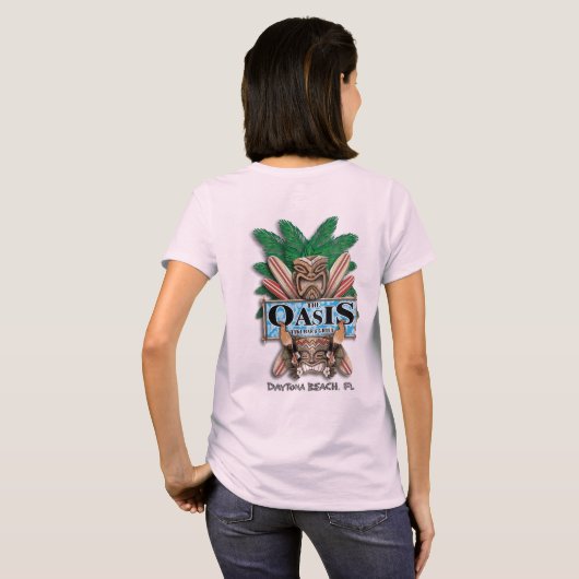 Oasis Tiki Bar en Grill T-Shirt (dames) (Achterkant volledig)