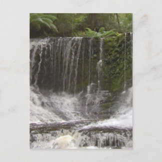 Oasis watervallen in Tasmanië ten zuiden van Austr Briefkaart