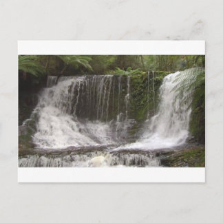 Oasis watervallen in Tasmanië ten zuiden van Austr Briefkaart