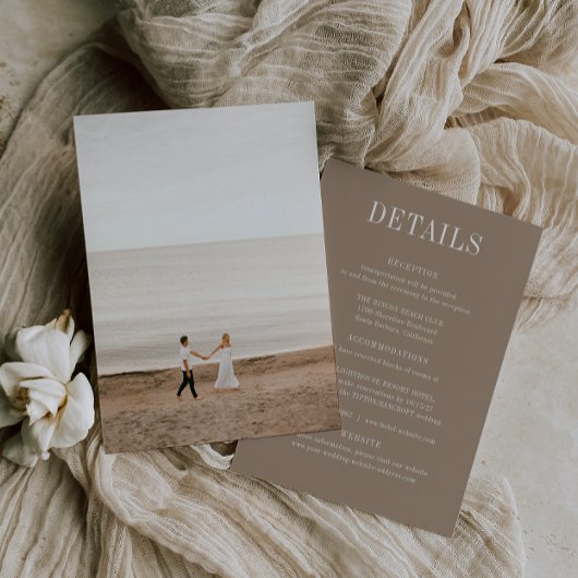 OASIS Wedding Photo Details Card Kaart