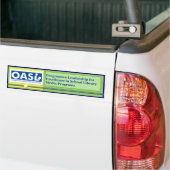 OASL Logo Motto-Bumpersticker Bumpersticker (Op Truck)