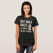 Oat Milk Funny T-shirt (Voorkant volledig)