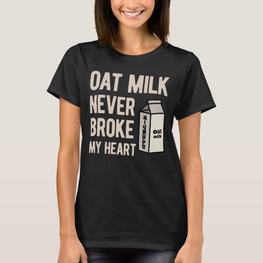 Oat Milk Funny T-shirt (Voorkant)
