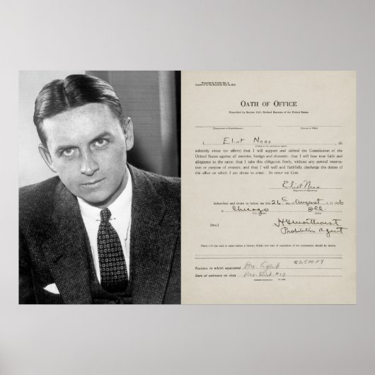 OATH VAN KANTOOR - UNTOUCHABELEN MAAR NESS POSTER (Voorkant)