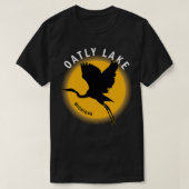 Oatly Lake in Michigan Heron Sunrise T-shirt (Design voorkant)