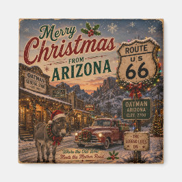 Oatman Arizona Kerst Koelkast Souvenir Magneet