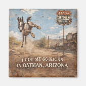 Oatman Arizona Route 66 Ezel Schopt Magneet (Voorkant)