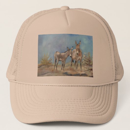 Oatman burros over vrachtwagenhoed trucker pet (Voorkant)