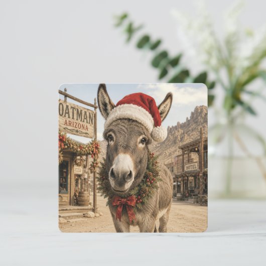 Oatman Kerst Ezel Groeten (Staand voorkant)