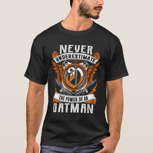 OATMAN - Onderschat nooit gepersonaliseerd T-shirt (Voorkant)