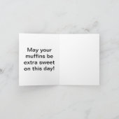 Oatmeal Muffin Day Greeting Card Kaart (Binnen)