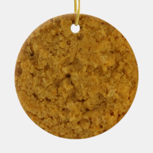 Oatmeel Cookie Keramisch Ornament (Voorkant)