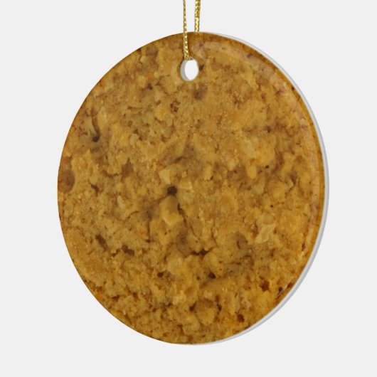 Oatmeel Cookie Keramisch Ornament (Links)