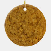 Oatmeel Cookie Keramisch Ornament (Achterkant)