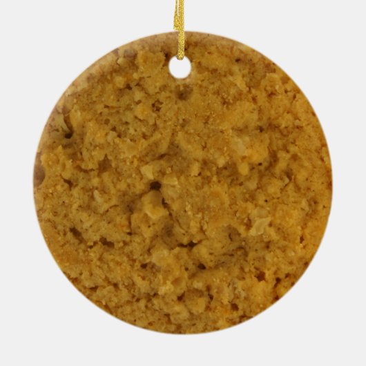 Oatmeel Cookie Keramisch Ornament (Achterkant)