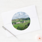 Oats Royd Mill - Historic Yorkshire Landscape Ronde Sticker (Envelop)