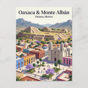 Oaxaca City en Monte Albán Mexico Briefkaart