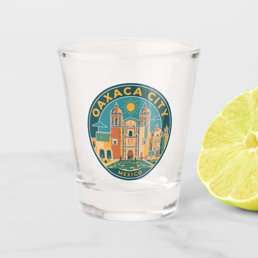 Oaxaca City Mexico Shot Glas (Voorkant)