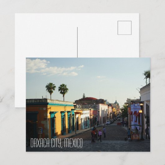 Oaxaca City Mexico, stadscentrum Briefkaart (Voorkant / Achterkant)