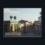 Oaxaca City Mexico, stadscentrum Briefkaart<br><div class="desc">Oaxaca City Mexico,  stadskerstraat door fotograaf en ontwerper Brad Hines.</div>