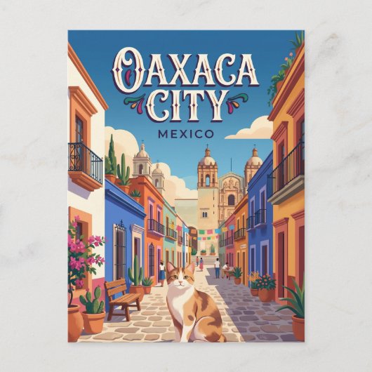 Oaxaca de Juárez Mexico Briefkaart (Voorkant)