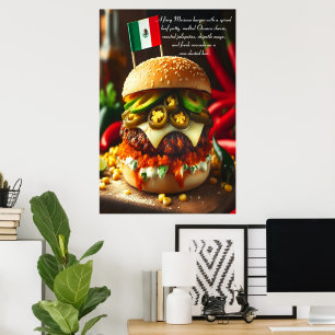 Oaxaca Heatwave Burger 24x36 Poster