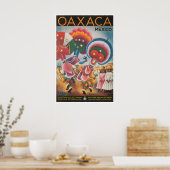 Oaxaca Kunst Mexico Reisposter Mexicaanse Dans Poster (Keuken)