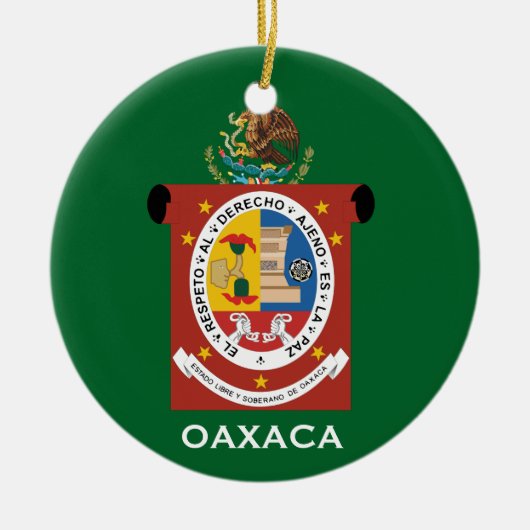 Oaxaca*, Mexicaanse kerstversiering Keramisch Ornament (Voorkant)