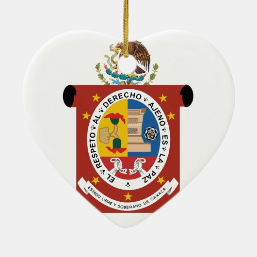 Oaxaca, Mexico Keramisch Ornament (Achterkant)