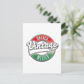 Oaxaca mexico  logo magnet briefkaart (Staand voorkant)