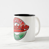 Oaxaca mexico  logo. Mok voor tweetonkoffie (Voorkant rechts)