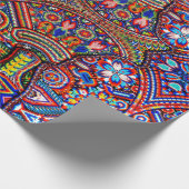 Oaxaca Mexico Mexican Maisan Tribal Etnic Boho Cadeaupapier (Hoek)