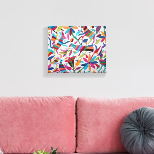 Oaxaca Mexico Mexican Mayan Hispanic etnic Boho Canvas Afdruk (Insitu (Woonkamer))