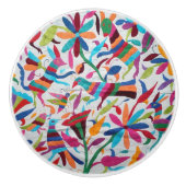 Oaxaca Mexico Mexican Mayan Hispanic etnic Boho Keramische Knop (Voorkant)