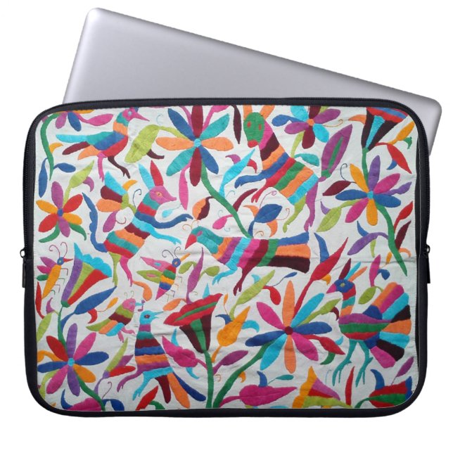 Oaxaca Mexico Mexican Mayan Hispanic etnic Boho Laptop Sleeve (Voorkant)