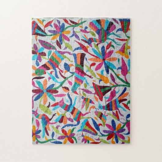 Oaxaca Mexico Mexican Mayan Hispanic etnic Boho Legpuzzel (Verticaal)