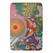 Oaxaca Mexico Mexican Tribal Art Boho Travel Badmat (Voorkant Verticaal)