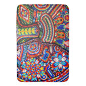 Oaxaca Mexico Mexican Tribal Art Boho Travel Badmat (Voorkant Verticaal)