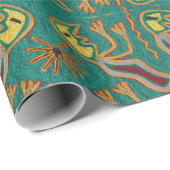 Oaxaca Mexico Mexican Tribal Art Boho Travel Cadeaupapier (Rol Hoek)