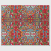 Oaxaca Mexico Mexican Tribal Art Boho Travel Cadeaupapier (Vlak)