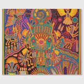 Oaxaca Mexico Mexican Tribal Art Boho Travel Cadeaupapier (Vlak)