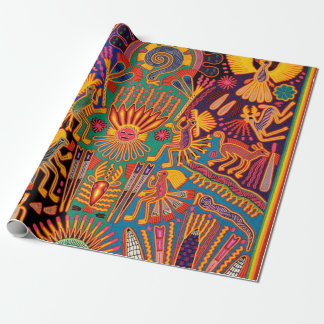 Oaxaca Mexico Mexican Tribal Art Boho Travel Cadeaupapier