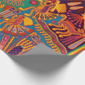 Oaxaca Mexico Mexican Tribal Art Boho Travel Cadeaupapier (Hoek)