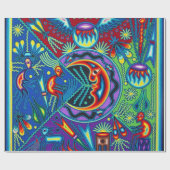 Oaxaca Mexico Mexican Tribal Art Boho Travel Cadeaupapier (Vlak)