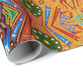 Oaxaca Mexico Mexican Tribal Art Boho Travel Cadeaupapier (Rol Hoek)