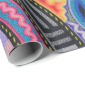 Oaxaca Mexico Mexican Tribal Art Boho Travel Cadeaupapier (Rol Hoek)